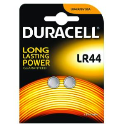 BATTERIE DURACELL LR44 1,5V 2 PEZZI