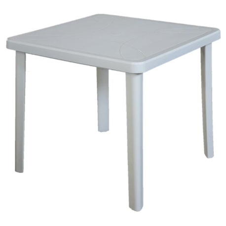 TAVOLO RESINA QUADRATO cm.80 BIANCO