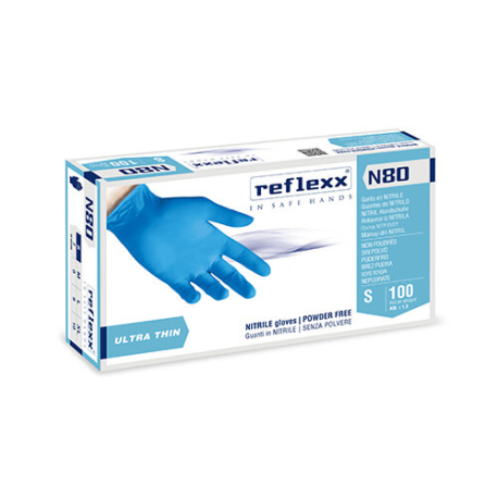 GUANTI NITRILE AZZURRI MIS XL  PZ100 N80