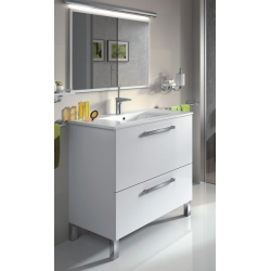 MOBILE BAGNO cm.80X45X80H C/SPECCHIO BIA