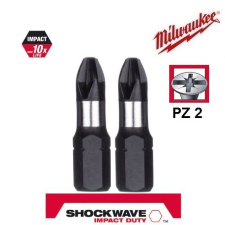 INSERTI PZ2 L 25mm PZ.2 MILWAUKEE