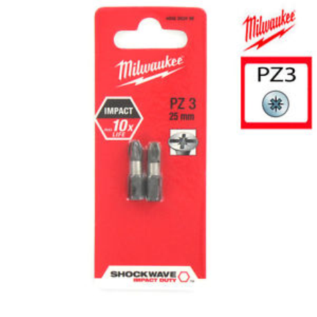 INSERTI PZ3 L 25mm PZ.2 MILWAUKEE