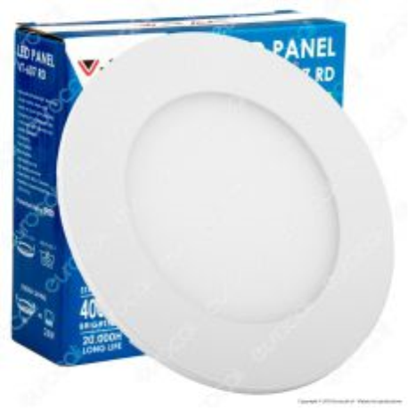 PANNELLO LED cm.12 TONDO 6W L/NATURALE