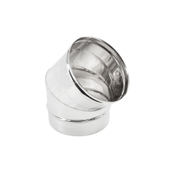 TUBI STUFA INOX CURVA 45° D.150