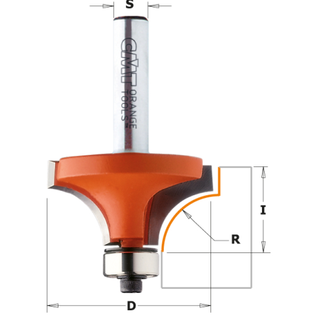 CMT FRESA R.CONCAVO C/CUSCINETTO HW S=6