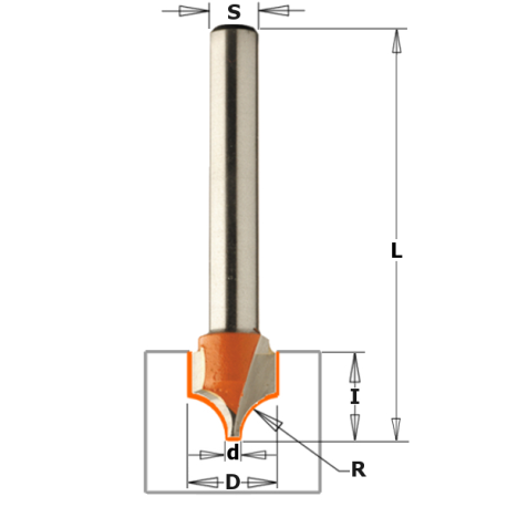 CMT FRESA PROFILATA R.CONCAVO HW Z2 S=6