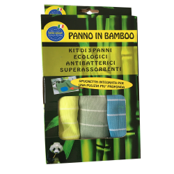 PANNI IN BAMBOO KIT 3 PEZZI