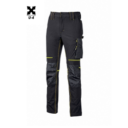 U-POWER PANTALONI ATOM BLACK CARBON  M