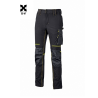 U-POWER PANTALONI ATOM BLACK CARBON  M