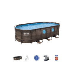 PISCINA OVALE 549X274X122 LT.13430 C/POM