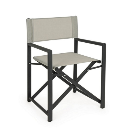 SEDIA REGISTA IN ALLUMINIO TAYLOR GRIGIO