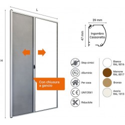 ZANZARIERA A RULLO FLASH LAT. 150X250 BR