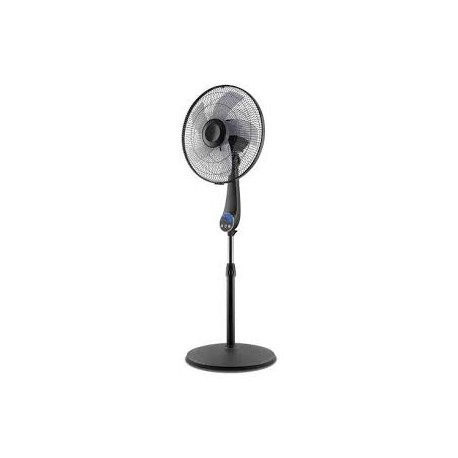 VENTILATORE PIANTANA  LUCE QUADRA NERO