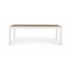 TAVOLO ALLUMINIO ELIAS 200-300X95 BIANCO