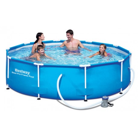 PISCINA ROTONDA 305X76 LT.4678 STEEL PRO