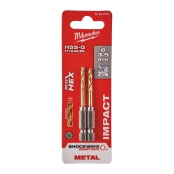 PUNTE HSS ATT.1/4" mm. 3,5 X 69 PZ.2