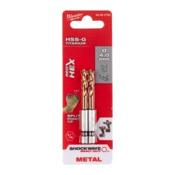 PUNTE HSS ATT.1/4" mm. 4 X 71,5 PZ.2