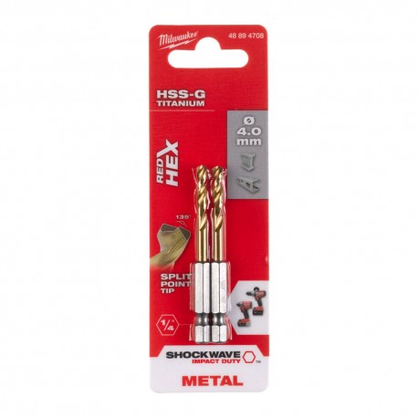 PUNTE HSS ATT.1/4" mm. 4 X 71,5 PZ.2