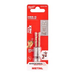 PUNTE HSS ATT.1/4" mm. 3 X 65 PZ.2