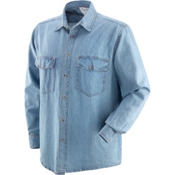 CAMICIA 100% COTONE JEANS TG L AZZURRO