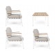 SET GIARDINO BELMAR BIANCO YK11 C/CUSCIN