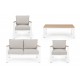 SET GIARDINO BELMAR BIANCO YK11 C/CUSCIN