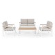 SET GIARDINO BELMAR BIANCO YK11 C/CUSCIN
