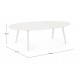 TAVOLO ALLUM. RIDLEY OVALE 120X75X38h BI