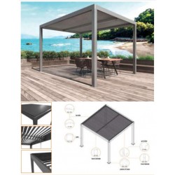 PERGOLA IN ALLUMINIO 3X4 PACIFIC ANTRACI