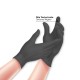 GUANTI NITRILE NERI MIS.    S PZ100 RAYS