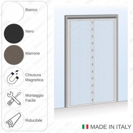 ZANZARIERA MAGNETIX PLUS 150X250 MARRONE