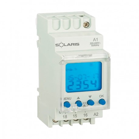 INTERRUTTORE ORARIO 2 MOD SOLARIS EASY1