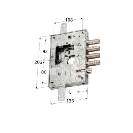 SERRATURA SECUREMME 2501DCR0328 DX