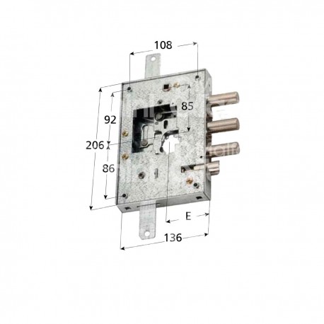 SERRATURA SECUREMME 2501DCR0337 DX