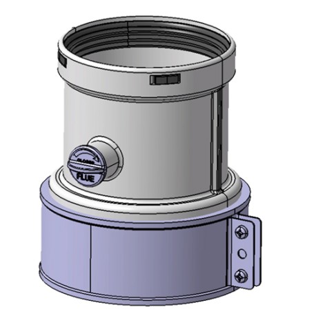 TRONCHETTO SCARICO FUMI 80mm INNOVITA