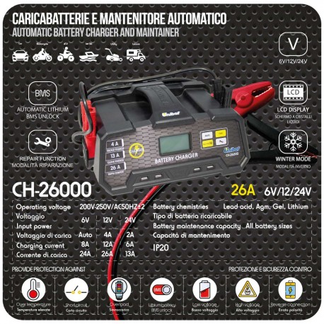 CARICABATTERIE AUTO UNIBAT CH-26000